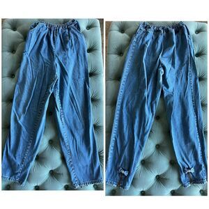 Vintage 80s 90s Congo Trader high waist elastic mom jeans sz 14 - made in USA